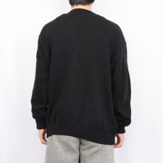画像3: IZOD USA製 アクリルニットカーディガン BLACK L (3)