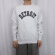 画像2: Champion REVERSE WEAVE "DETROIT" プリントスウェット S (2)