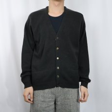 画像2: 60〜70's PURITAN ネップ混 ラムウールカーディガン M (2)