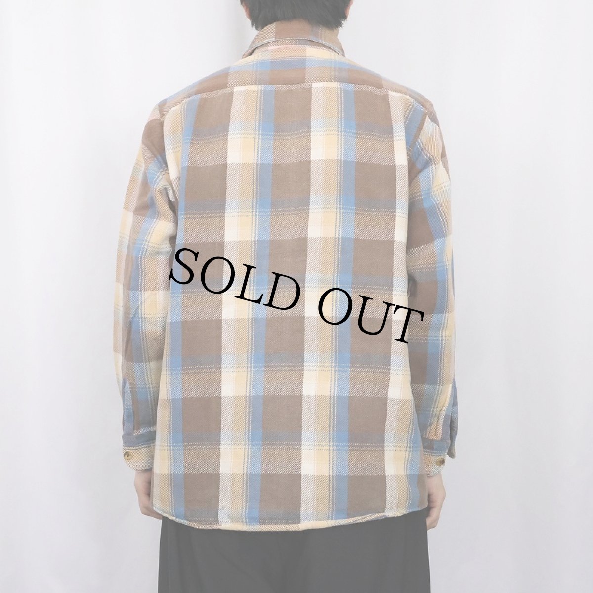 画像3: 80〜90's OUTDOOR EXCHANGE チェック柄 ヘビーネルシャツ L (3)