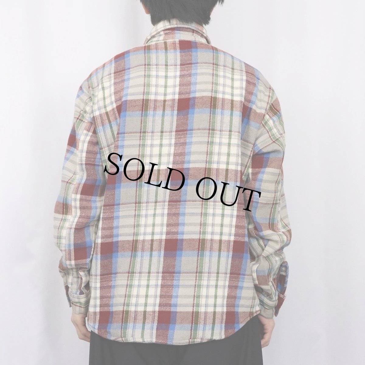 画像3: 70〜80's FIVER BROTHER USA製 チェック柄 ヘビーネルシャツ L (3)