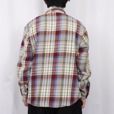 画像3: 70〜80's FIVER BROTHER USA製 チェック柄 ヘビーネルシャツ L (3)