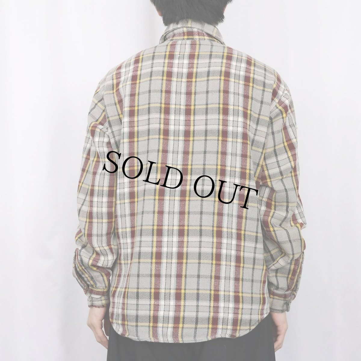 画像3: 〜80's チェック柄 ヘビーネルシャツ  (3)
