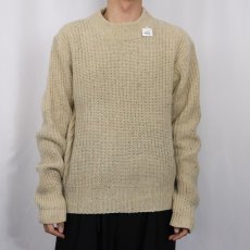 画像2: 80's BANANA REPUBLIC カラーネップ混 ウールニットセーター (2)