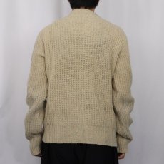 画像3: 80's BANANA REPUBLIC カラーネップ混 ウールニットセーター (3)