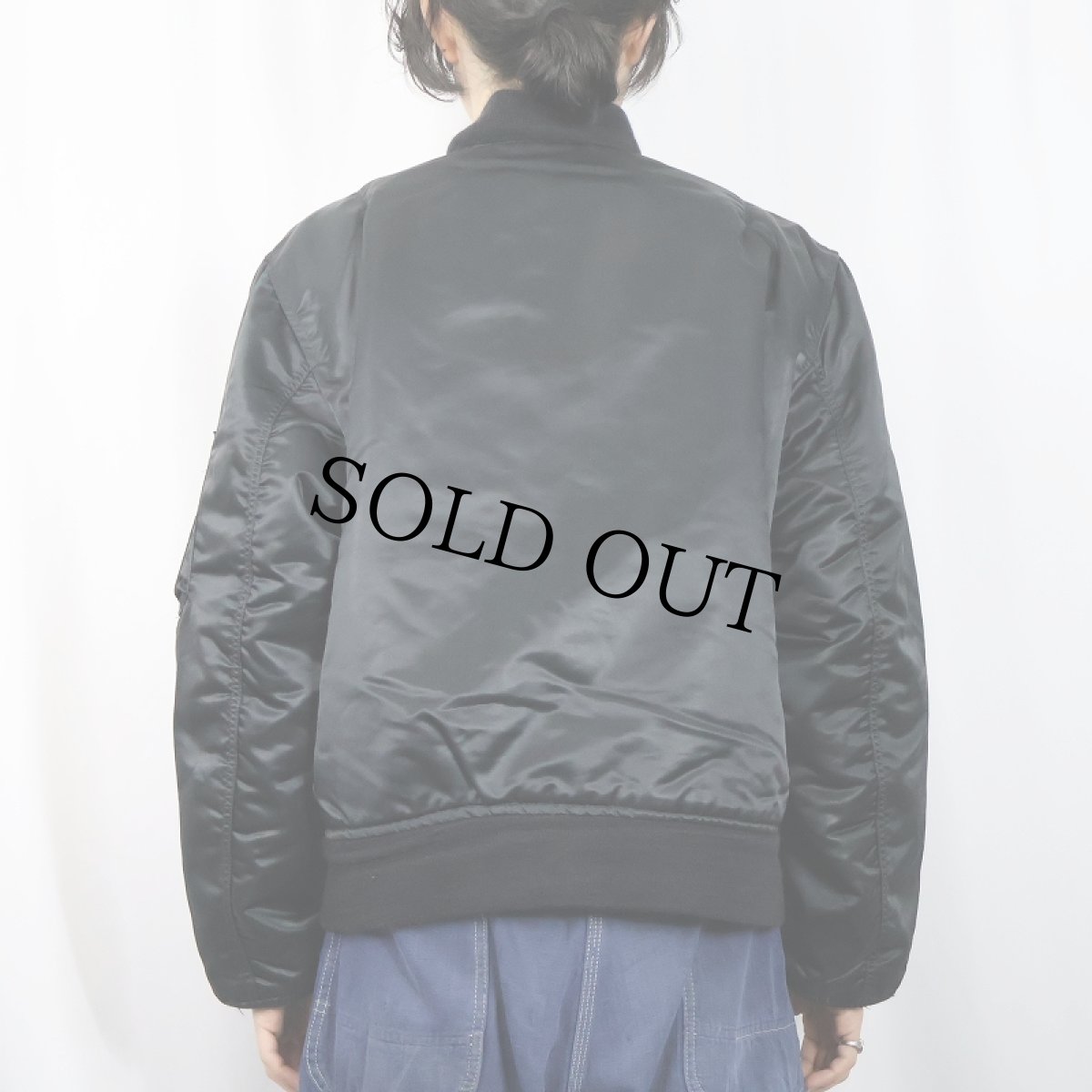 画像4: 民間品 80's CORINTH MFG. CO. USA製 MA-1 フライトジャケット BLACK L (4)