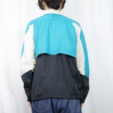 画像3: 90's NIKE 銀タグ ロゴ刺繡 切り替えデザイン ナイロンジャケット L  (3)