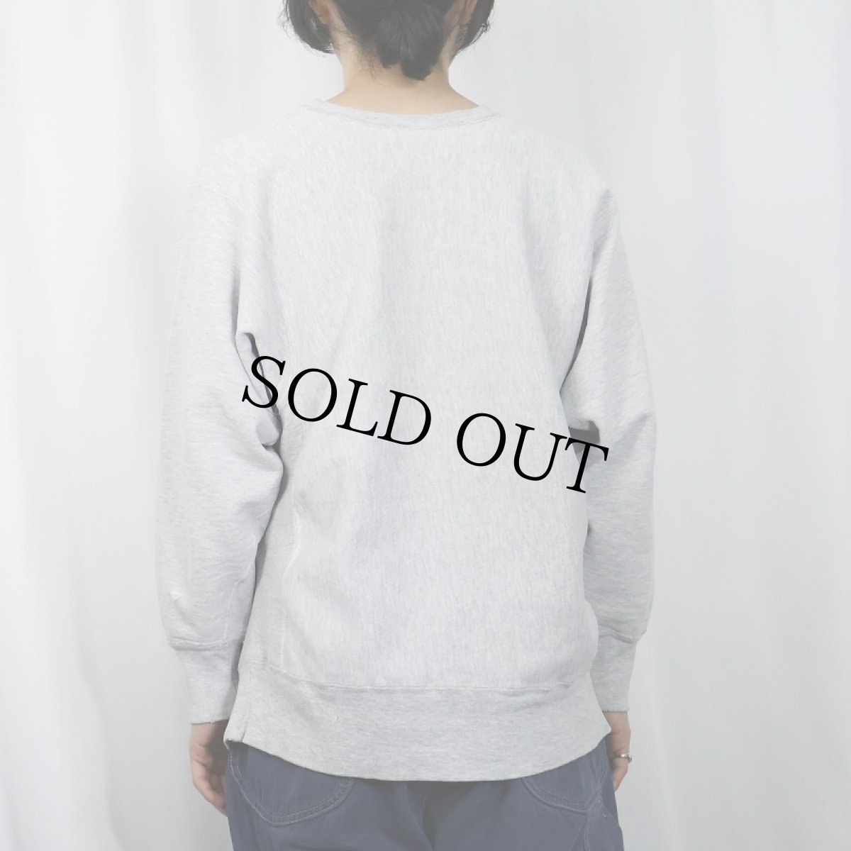 画像3: 80's Champion REVERSE WEAVE USA製 トリコタグ "INDIANA UNIVERSITY" プリントスウェット XL (3)