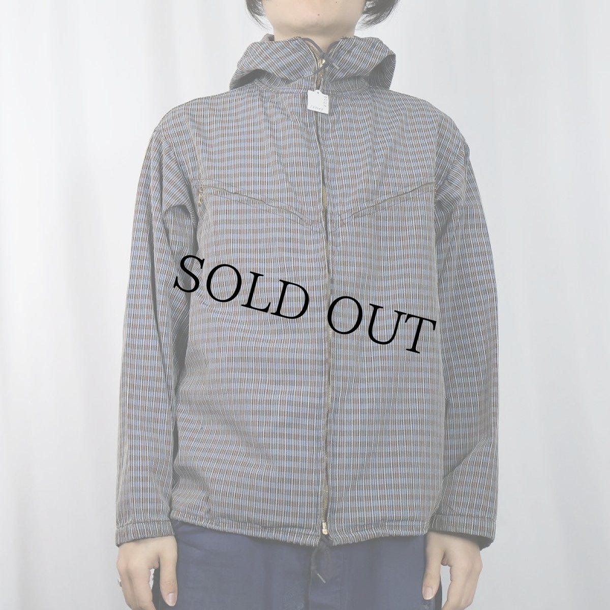 画像3: 60's Sun Valley ストライプ柄 逆ハジップパーカー (3)