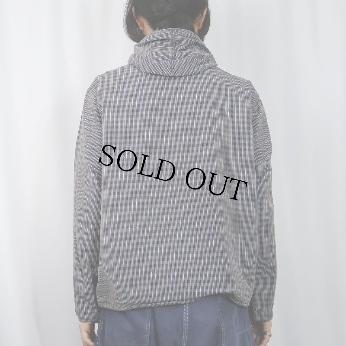 画像4: 60's Sun Valley ストライプ柄 逆ハジップパーカー (4)