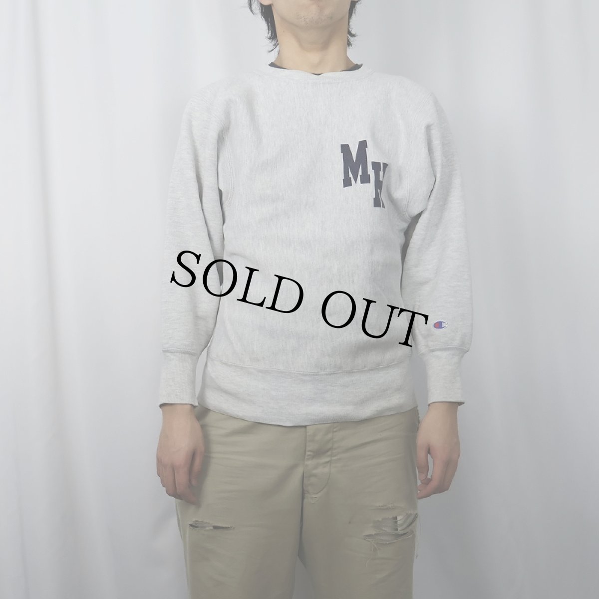 画像3: 90's Champion REVERSE WEAVE USA製 "MOUNT HOLYOKE" プリントスウェット M (3)