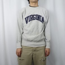 画像2: 90's Champion REVERSE WEAVE USA製 "VIRGINIA" プリントスウェット L (2)
