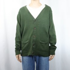 画像2: L.L.Bean コットンニットカーディガン M (2)