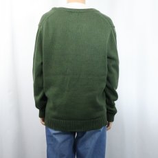 画像3: L.L.Bean コットンニットカーディガン M (3)