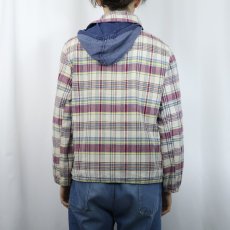 画像6: 70's リバーシブル デニム×コットン ジップパーカー (6)