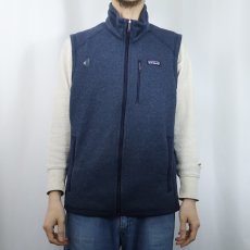 画像2: 2016AW patagonia ベターセーターベスト NAVY L (2)