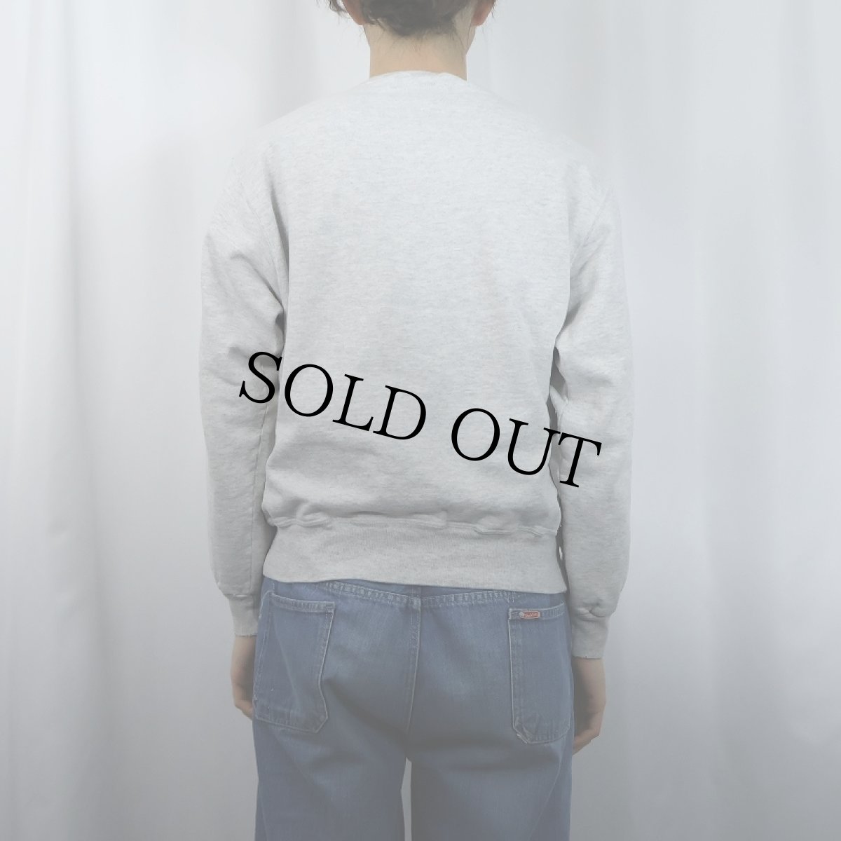 画像3: 90〜2000's Champion 青刺繡タグ "HARVARD" 前V プリントスウェット M (3)