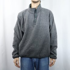 画像2: 80's L.L.Bean 筆記体ロゴ刺繍 ハーフスナップフリースジャケット (2)