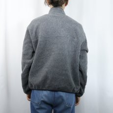 画像3: 80's L.L.Bean 筆記体ロゴ刺繍 ハーフスナップフリースジャケット (3)