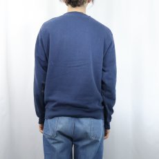 画像3: 80〜90's Champion 青刺繍タグ 中期 USA製 "SOUTH DAKOTA STATE" プリントスウェット NAVY L (3)