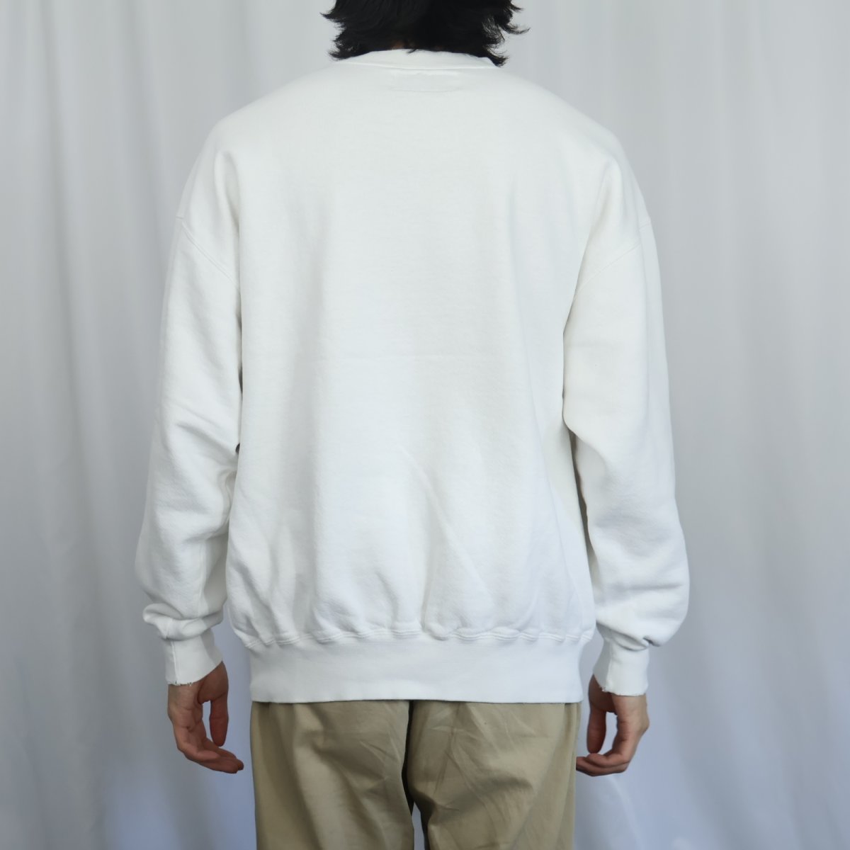 画像3: 90's RUSSELL ATHLETIC USA製 "HIGH COTTON" 前V 無地スウェット XL (3)