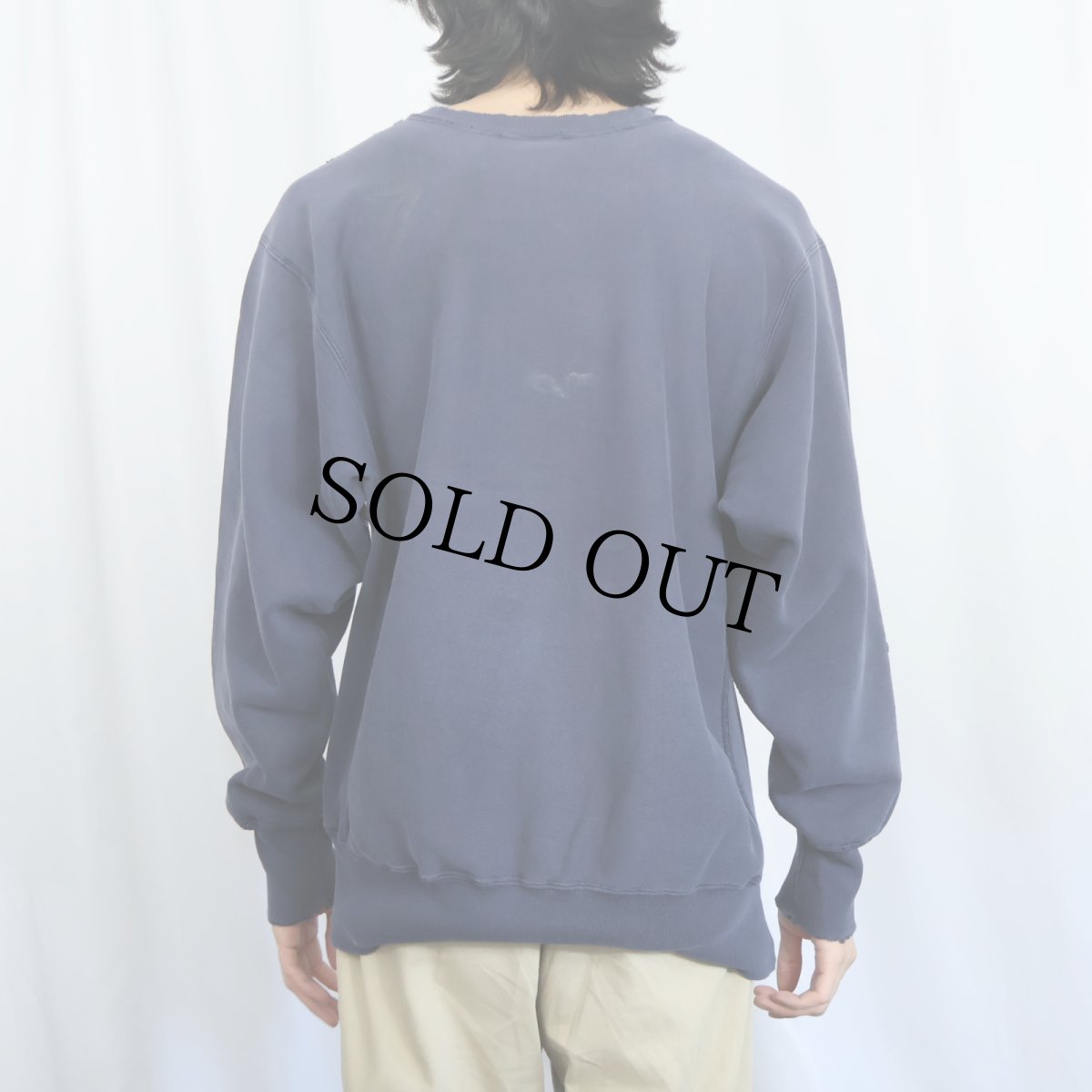 画像3: 90's Champion REVERSE WEAVE "VIRGINIA" プリントスウェット NAVY  (3)