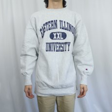 画像2: 90's Champion REVERSE WEAVE "EASTERN ILLINOIS UNIVERSITY" プリントスウェット XXL (2)