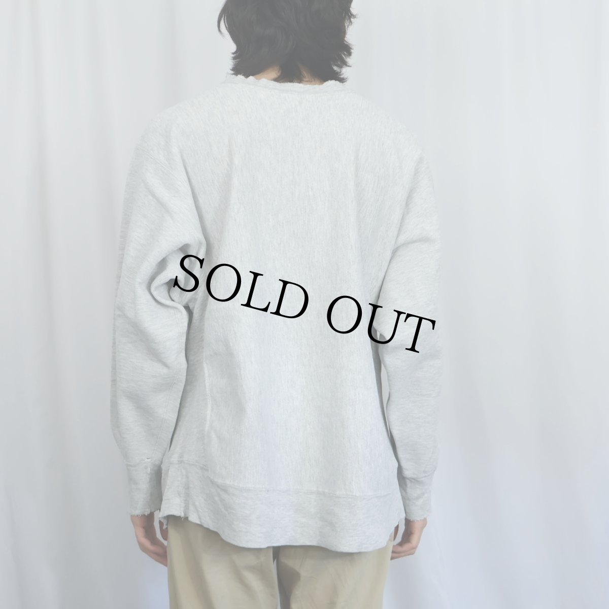 画像3: 80's Champion REVERSE WEAVE USA製 トリコタグ "LE MOYNE COLLEGE" プリントスウェット XL (3)