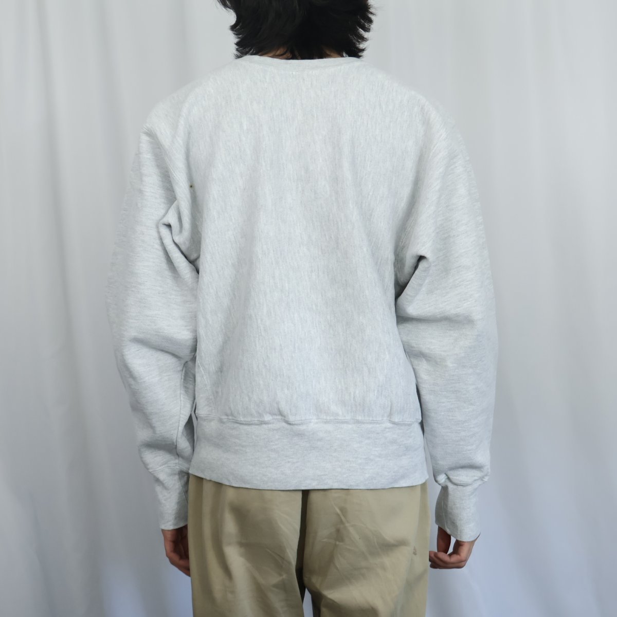 画像3: 90〜2000's Champion 青刺繡タグ "NYAC" ウイングフット プリントスウェット M (3)