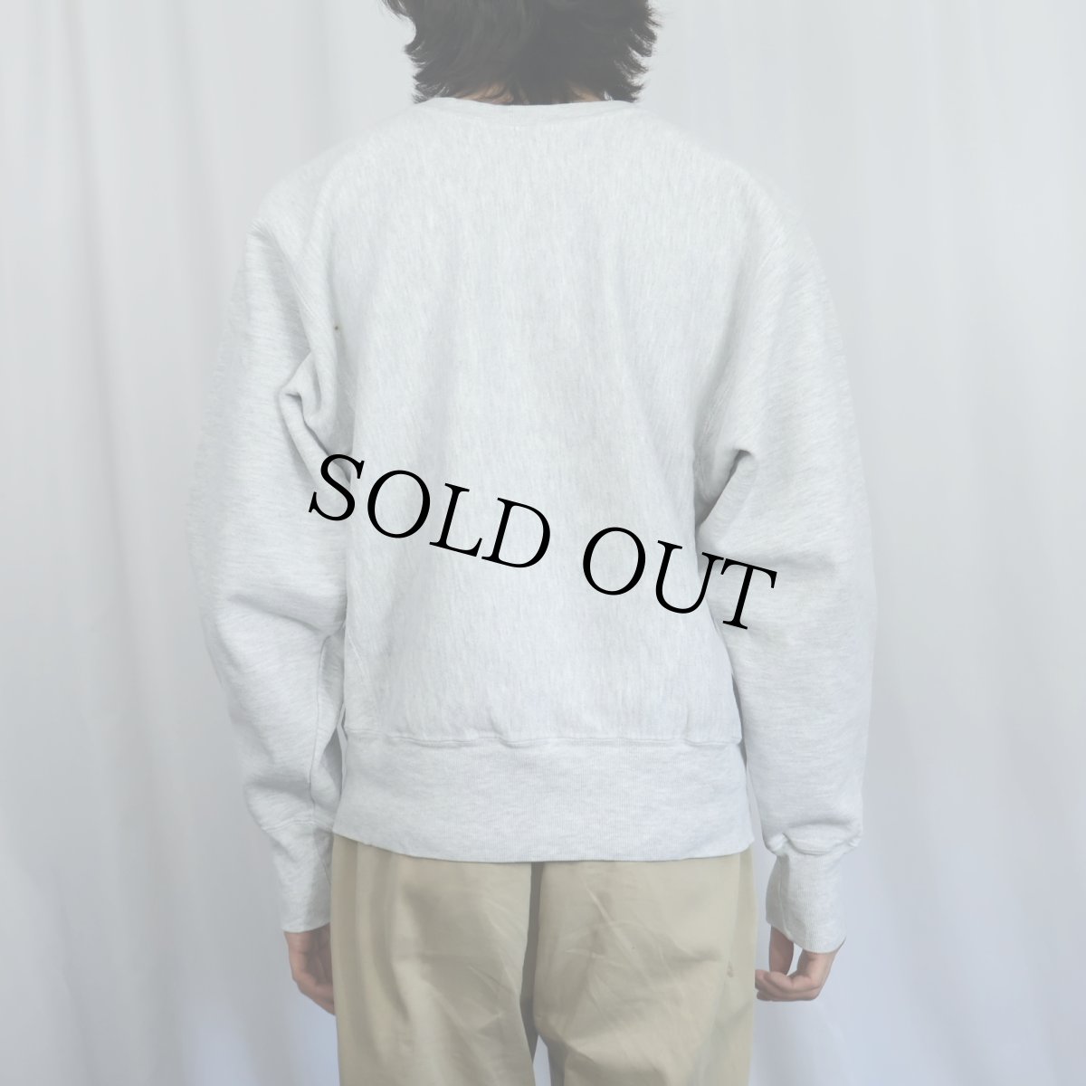 画像3: 90〜2000's Champion 青刺繡タグ "NYAC" ウイングフット プリントスウェット M (3)