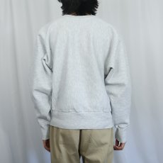 画像3: 90〜2000's Champion 青刺繡タグ "NYAC" ウイングフット プリントスウェット M (3)