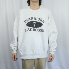 画像2: 90's RUSSELL ATHLETIC USA製 "PRO COTTON" 前V プリントスウェット XL (2)