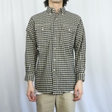 画像2: Ralph Lauren ３点留め "RL WORKSHIRT" ギンガムチェック柄 コットンボタンダウンシャツ S (2)