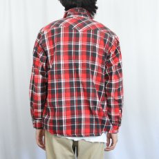 画像3: 80's DAKOTA by FIVE BROTHER USA製 チェック柄 ヘビーネルウエスタンシャツ L (3)