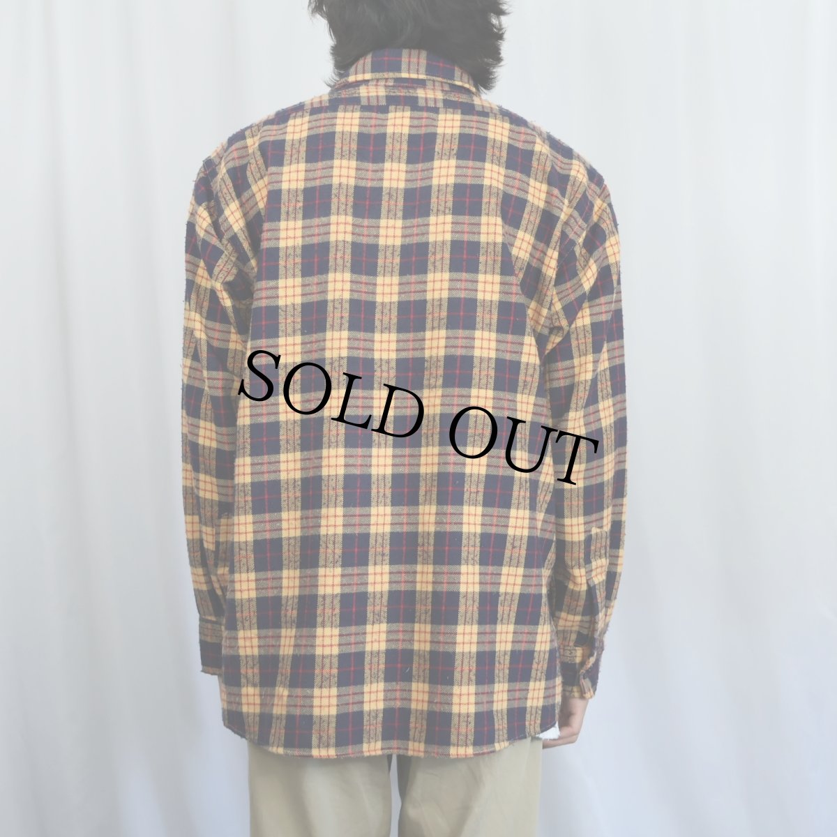 画像3: 80's L.L.Bean "TIMBERLINE SHIRT" チェック柄 ヘビーネルシャツ (3)