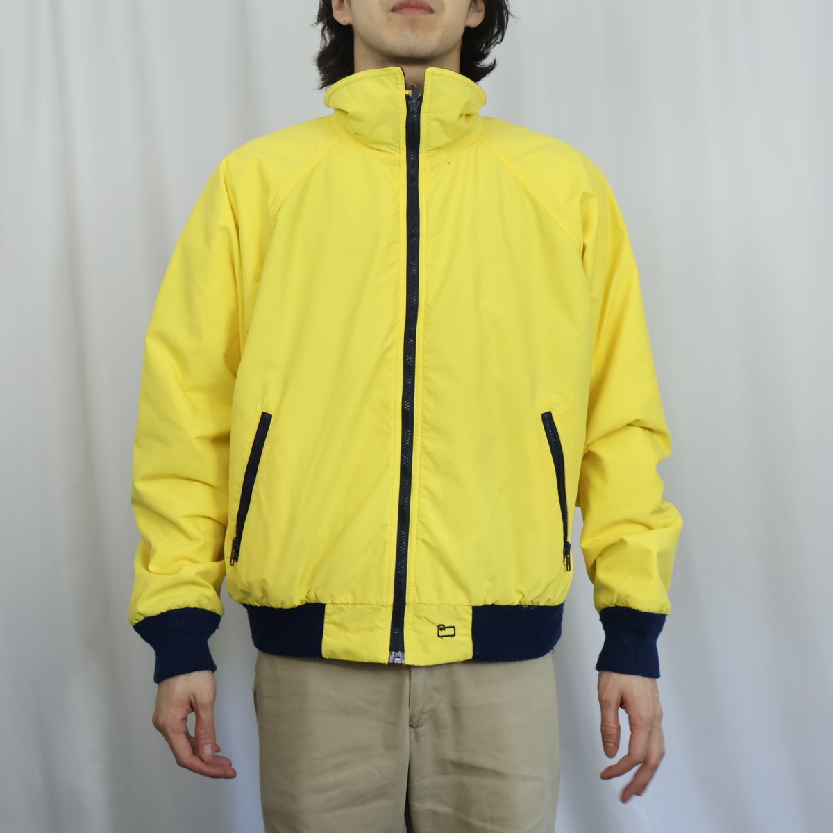 画像2: 80's Woolrich USA製 裏フリース ナイロンジップジャケット L (2)