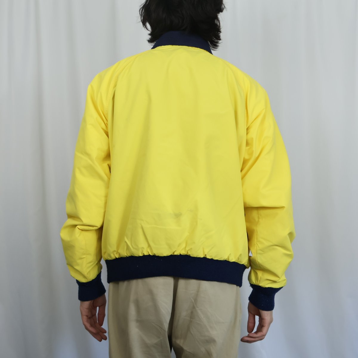画像3: 80's Woolrich USA製 裏フリース ナイロンジップジャケット L (3)