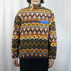 画像2: 2020AW Patagonia 総柄 スナップT L (2)