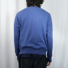 画像3: POLO Ralph Lauren ロゴ刺繍 "PIMA COTTON" Vネック コットンニットセーター M (3)