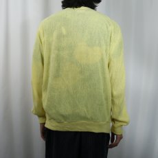 画像3: 80〜90's IZOD LACOSTE USA製 ロゴ刺繍 アクリルニットカーディガン L (3)