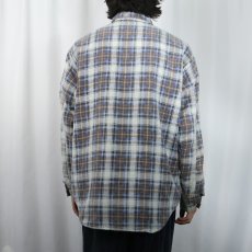 画像3: 70〜80's FIVER BROTHER キルティングライナー チェック柄 ヘビーネルシャツ XL (3)