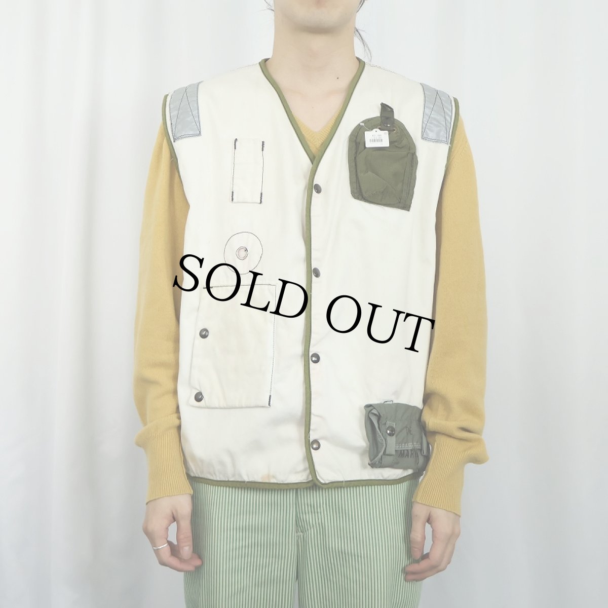 画像2: 80's U.S.NAVY LIFE PRESERVER VEST LARGE (2)