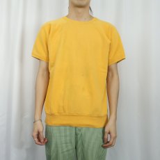 画像2: 60's 無地 半袖ラグランスウェット XL (2)