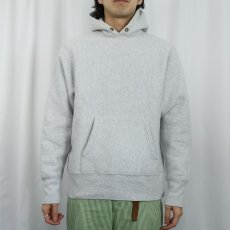 画像2: 90's CAMBER USA製 無地スウェットフーディー (2)