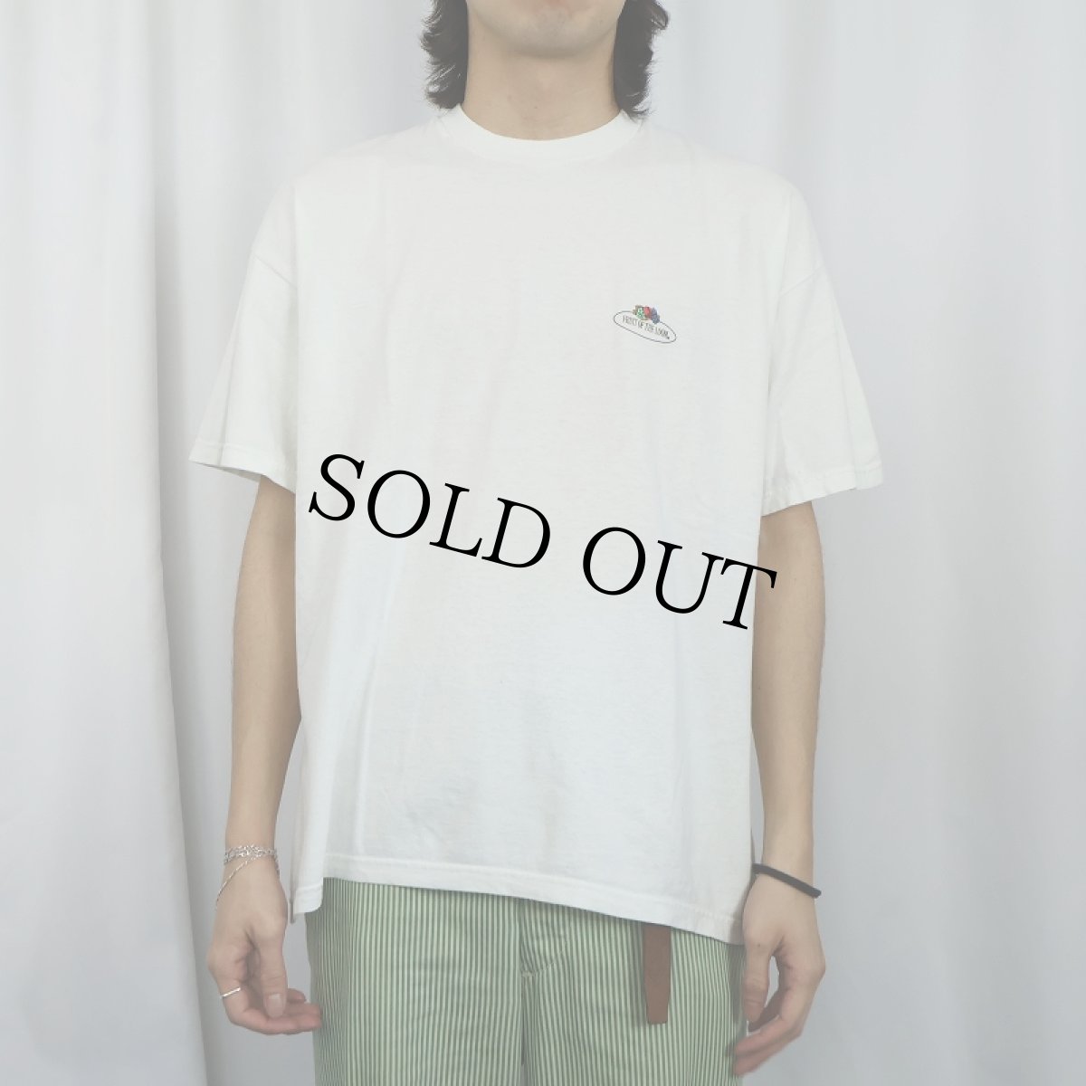 画像2: 90's FRUIT OF THE LOOM IRELAND製 ロゴプリントTシャツ XL (2)