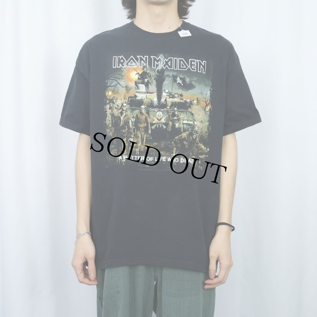画像3: 2000's IRON MAIDEN "A MATTER OF LIFE AND DEATH" ヘヴィメタルバンド アルバムプリントTシャツ BLACK XL (3)
