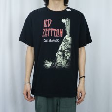 画像2: 2000's LED ZEPPELIN "The Hermit" ロックバンドプリントTシャツ BALCK L (2)