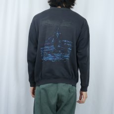 画像4: 90's Ocean Pacific 前V プリントロンT (4)