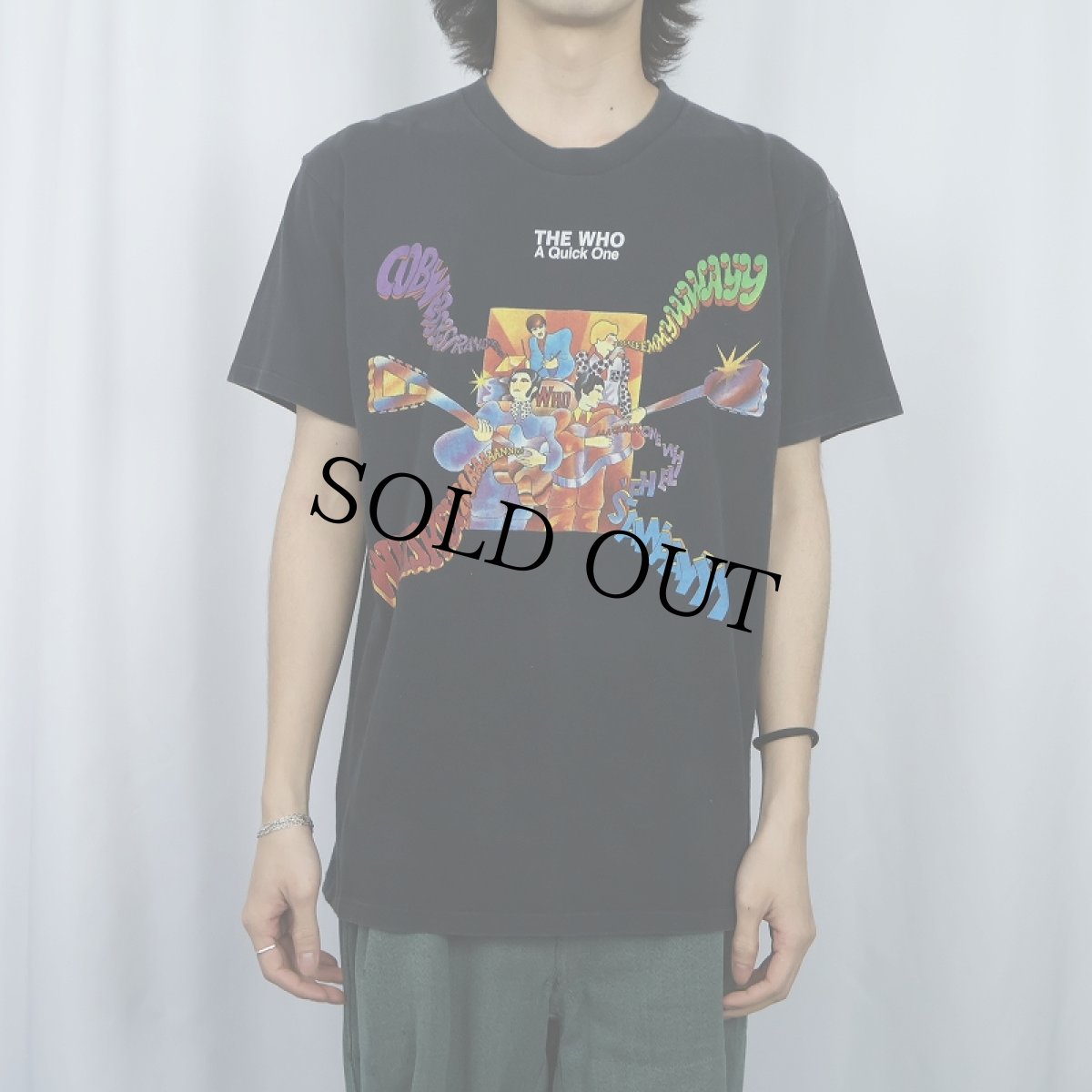 画像2: 90's The Who "A Quick One" ロックバンド アルバムプリントTシャツ BLACK  L (2)