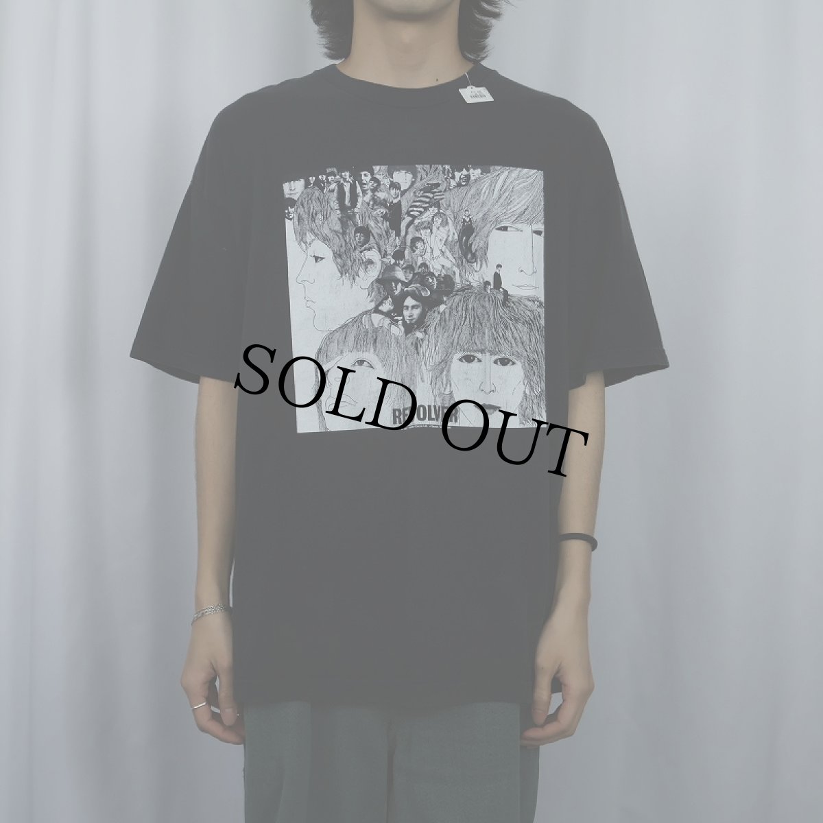 画像2: 2000's THE BEATLES "REVOLVER" ロックバンド アルバムプリントTシャツ BLACK 2XL (2)